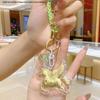 999 Pure Gold Keychain with 'Get Rich Immediately' Charm & Flying Horse Gold Bag Charm - Ideal New Year Gift