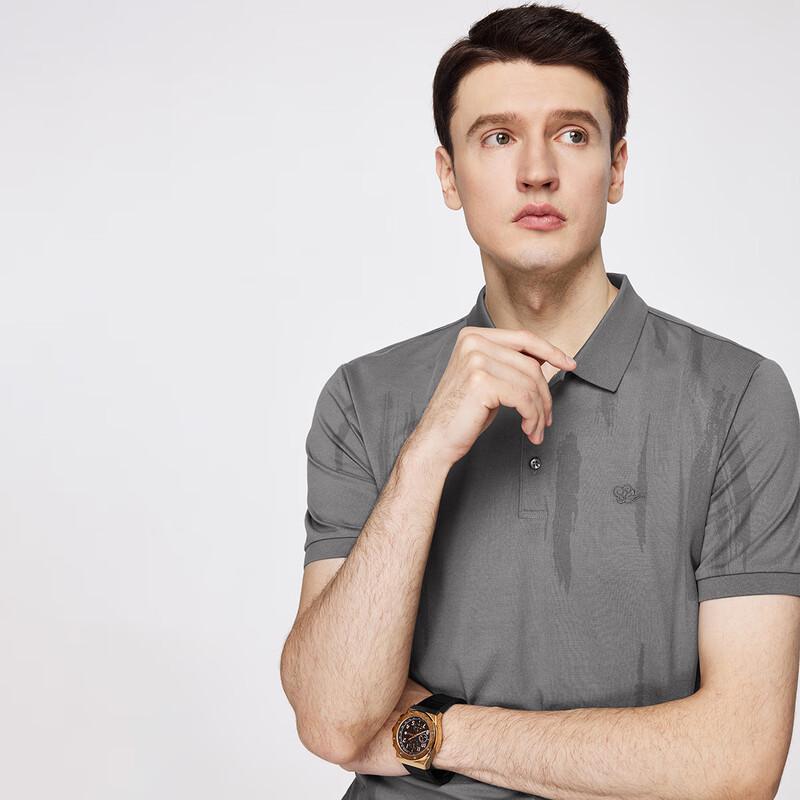 Men's Antibacterial Cotton-Silk Polo T-Shirt