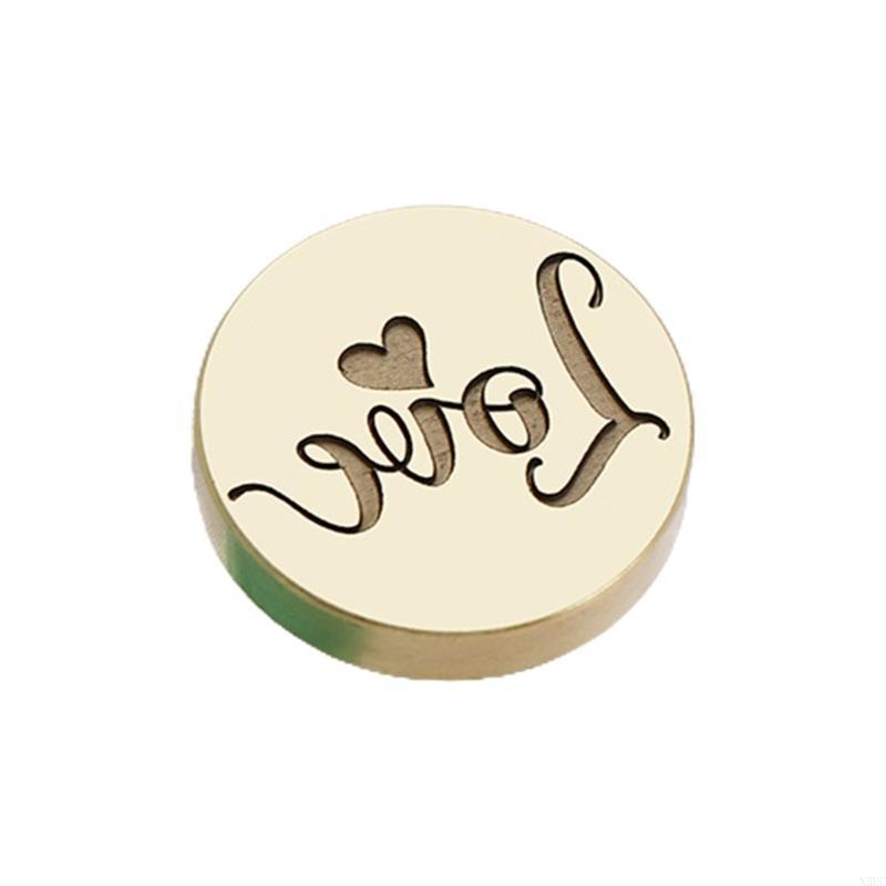 

Greeting Card Emboss Sealing Wax Stamp Head Brass Sealing Stamp Head Replacement X3UC