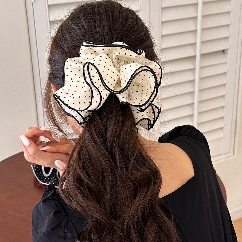 1pc Han Xibo Point Multi Layer Large Intestine Hair Ring Women's New High End Sensation Tie Ma Tail Maruko Hair Rope