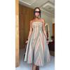 European, American Summer African Fashion Striped Suspender Dress Elegant Temperament Versatile Medium and Long Skirt Children