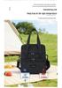 Large Capacity Double-Layer Insulated Picnic Bag with Thickened Aluminum Foil