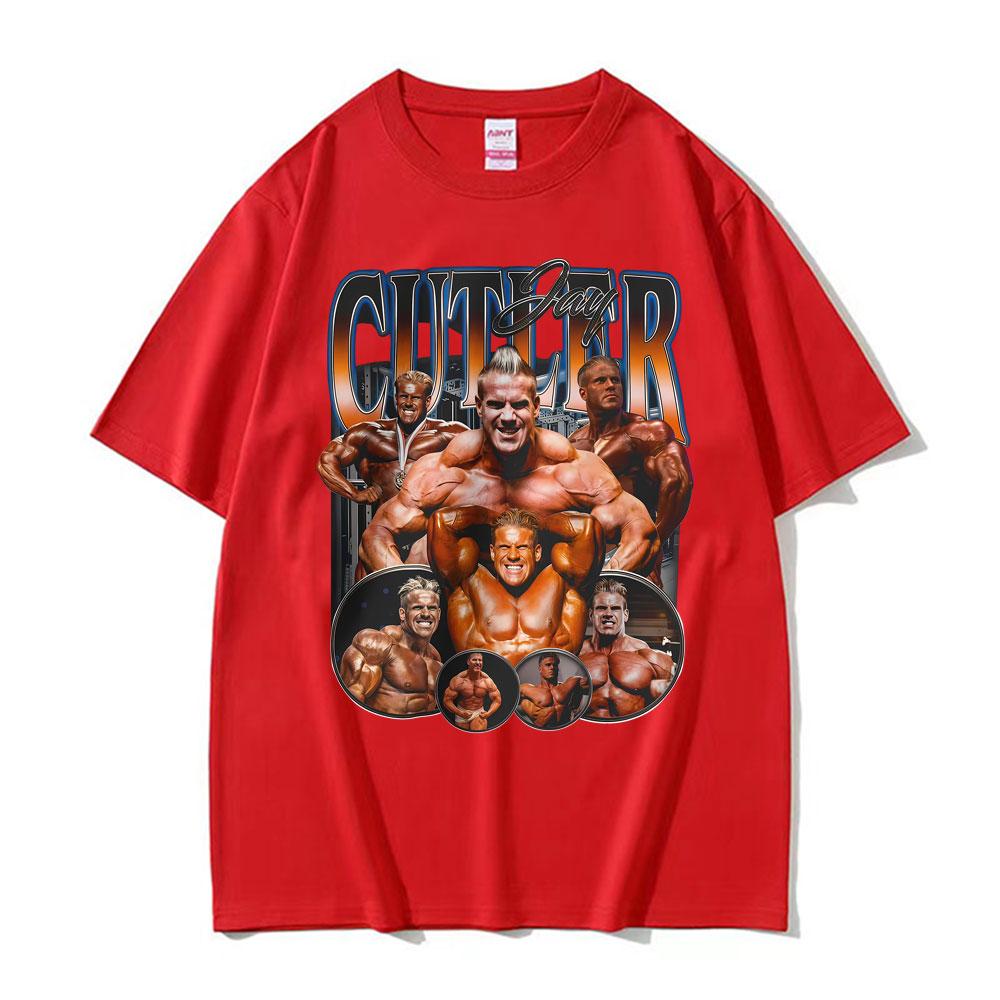 Muscle Vintage Jay Cutler Bodybuilding Print T Shirt Casual Gym Wear Men Women Fashion High Street Classic Tshirt Cozy T Shirts