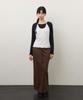 CORALIQUE Back Slit String Long Skirt Brown