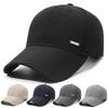 Baseball Cap Middle-Aged Men's Spring Autumn Solid Color Sunscreen Cap Outdoor Running Sports Cap