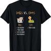 Hunde gegen Katzen _ Hunde Papa _ Hunde Mama _ Trendiges Lustiges T-Shirt für Hundeliebhaber