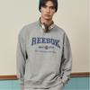 Reebok American Vintage Letter Print Knit Loose Crewneck Sweatshirt Unisex Sweatshirt Medium-Heather-Gray 23FRC353UGG4