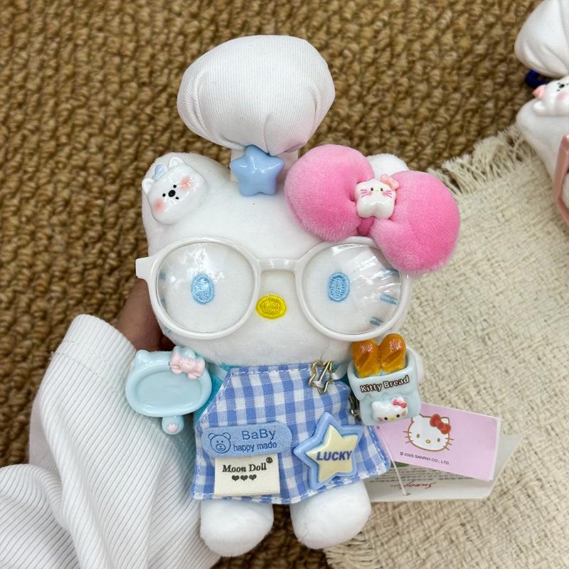 Genuine Hello Kitty Chef Plush Bag Charm Keychain Doll Gift 13cm