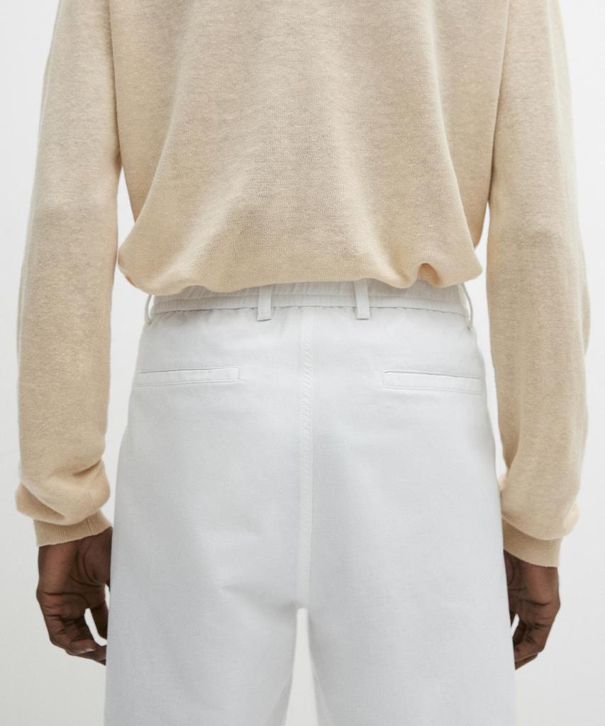 Masimodutti Linen Bermuda Pants