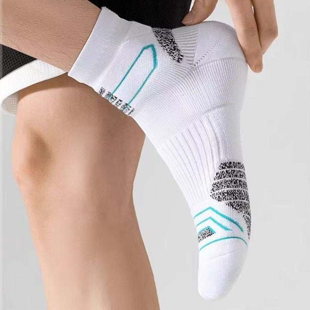 Multicolor Marathon Running Socks Odor Prevention Basketball Socks Cycling Socks Sports Activities