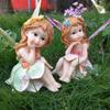 Outdoor Garden Decorative Home Decor Flower Fairy Wings Courtyard Country Ornaments Elegant Room Decorations Kawaii Figurine