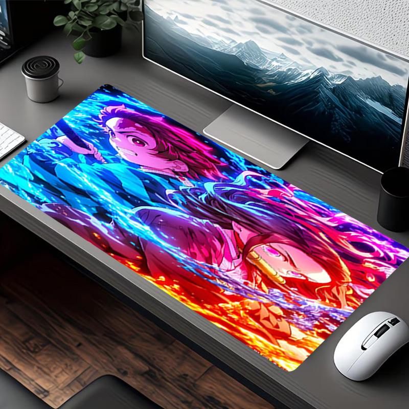 Demon Slayer Print Mouse Pad, for Keyboard Pad Laptop PC Mat for Office Home Use, Desk Decor, Perfect Birthday Gift for Gamers