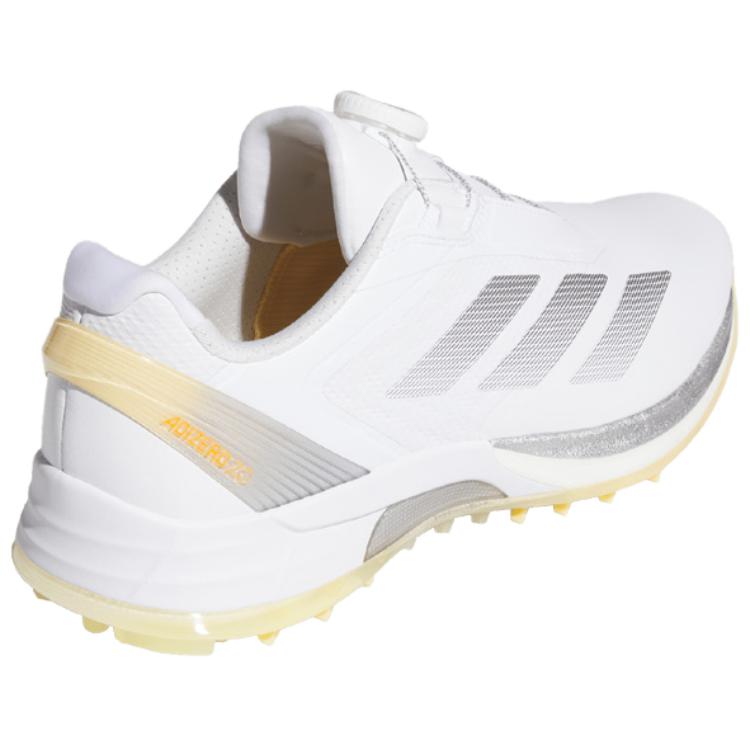 Adidas Adizero ZG Rebound Low top Golf Shoes Men's White Silver Yellow HQ0042