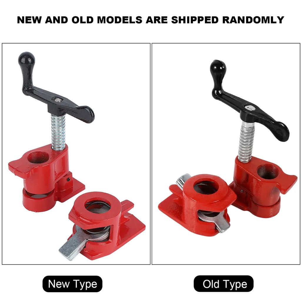 4Sets 3/4" Quick Release Heavy Duty Wide Base Iron Wood Metal Clamp Set Woodworking Workbench