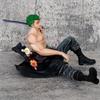 Anime One Piece Two Years Later Roronoa Zoro Sitting Ver. PVC Action Figure Statue Collection Model Kids Toys Doll Gifts 12cm