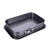 Locking Lock Square Pan Removable Bottom Carbon Steel Baking Mould Perfect for Home Use and Professional Bakery Room