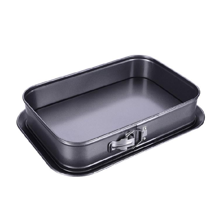 Locking Lock Square Pan Removable Bottom Carbon Steel Baking Mould Perfect for Home Use and Professional Bakery Room