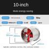 Hochgeschwindigkeits-8/10-Zoll-Axialventilator, leistungsstarker, geräuscharmer Abluftventilator, industrieller Kanalventilator, runde Abluftventilator 220V