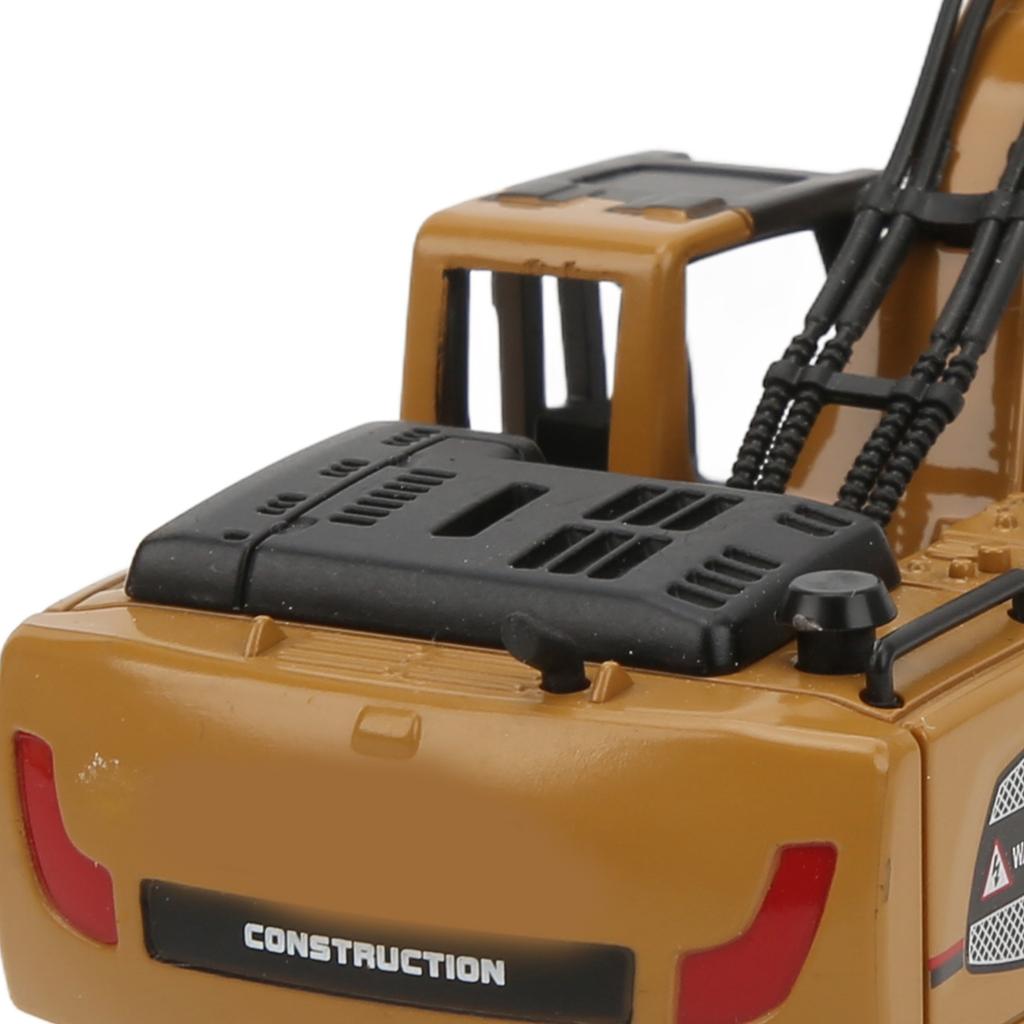 Backhoe Loader Heavy Duty Wheeled Excavator Durable 1: 60 Scale Site Backhoe Digger for Kids Decoration