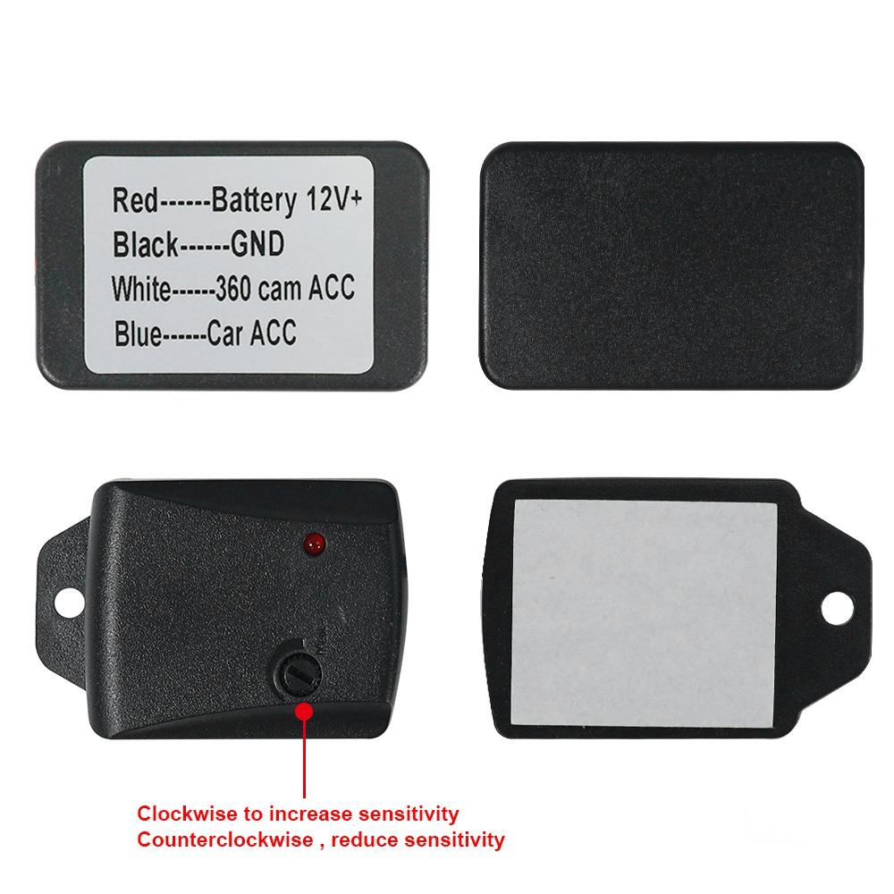 Car Universal Anti Theft Sensor Adjustable Car 360 Panoramic Detection Vibration Sensor Alarm Anti-Theft Device