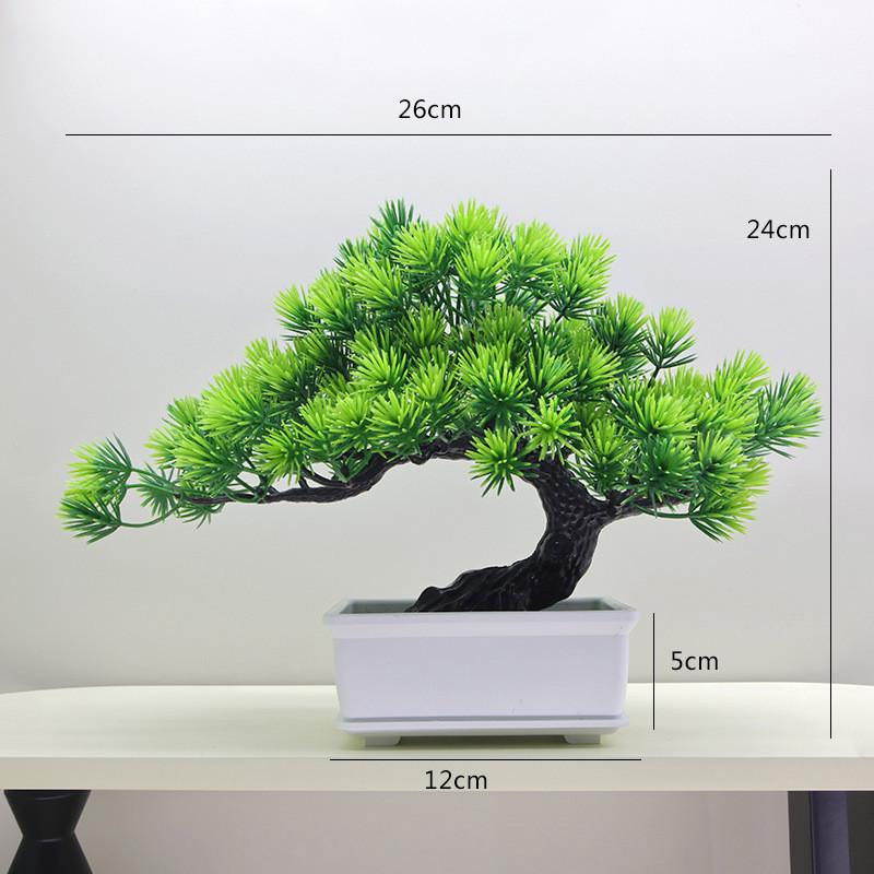 Simulated Scotch Changpai Pine Thuja Sutchuenensis Artificial Green Plant Bonsai