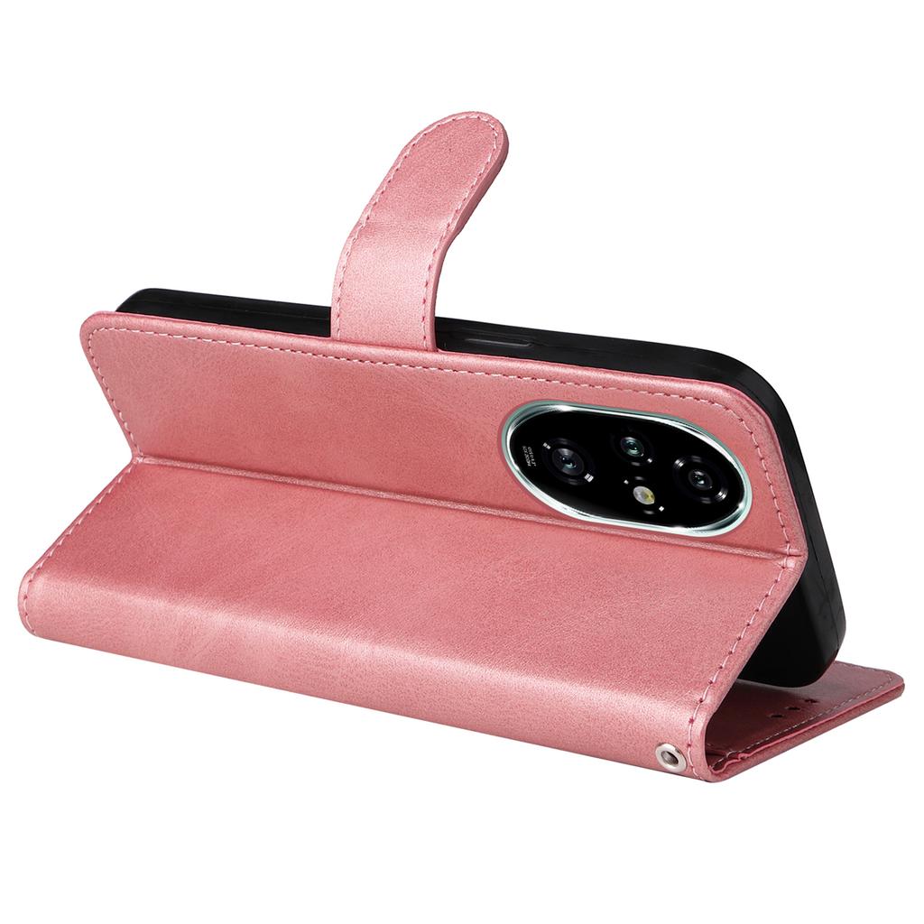 Für Honor 200 Pro 5G Hülle PU Leder Brieftasche Kartenfächer Klapphandyhülle