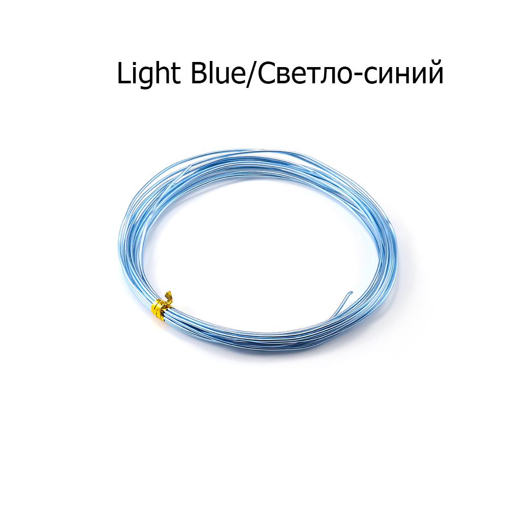 2-10M/Roll Soft Anadized Metal Aluminum Wire Versatile Painted Handmade Craft Floristry Wires For DIY Earrings Jewelry Makings