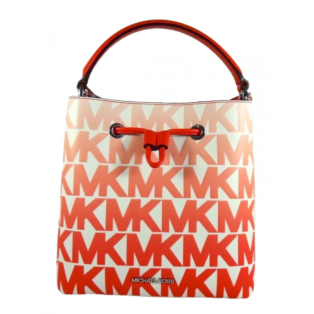 

Michael Kors Женская сумка через плечо Suri Bucket Messenger коралловый мульти