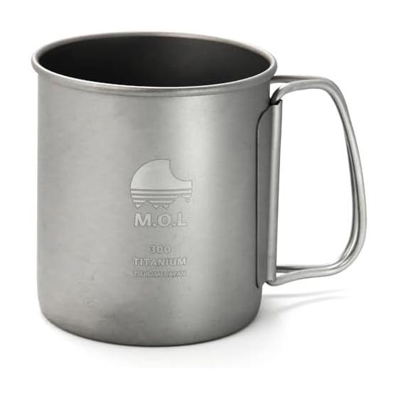 M.O.L Made in Japan Titanium Mug 1 Piece 300ml Single Wall MOL-XT008 Tsubame Sanjo Single Mug