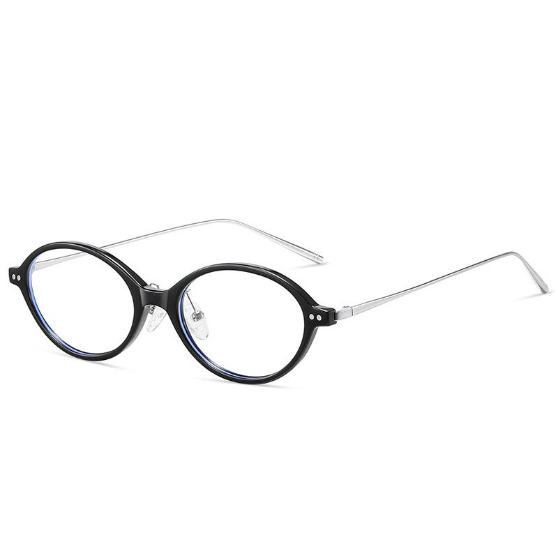 2026 Oval Retro TR Frame Glasses, Anti-Blue Light, High-End Casual Small Frame