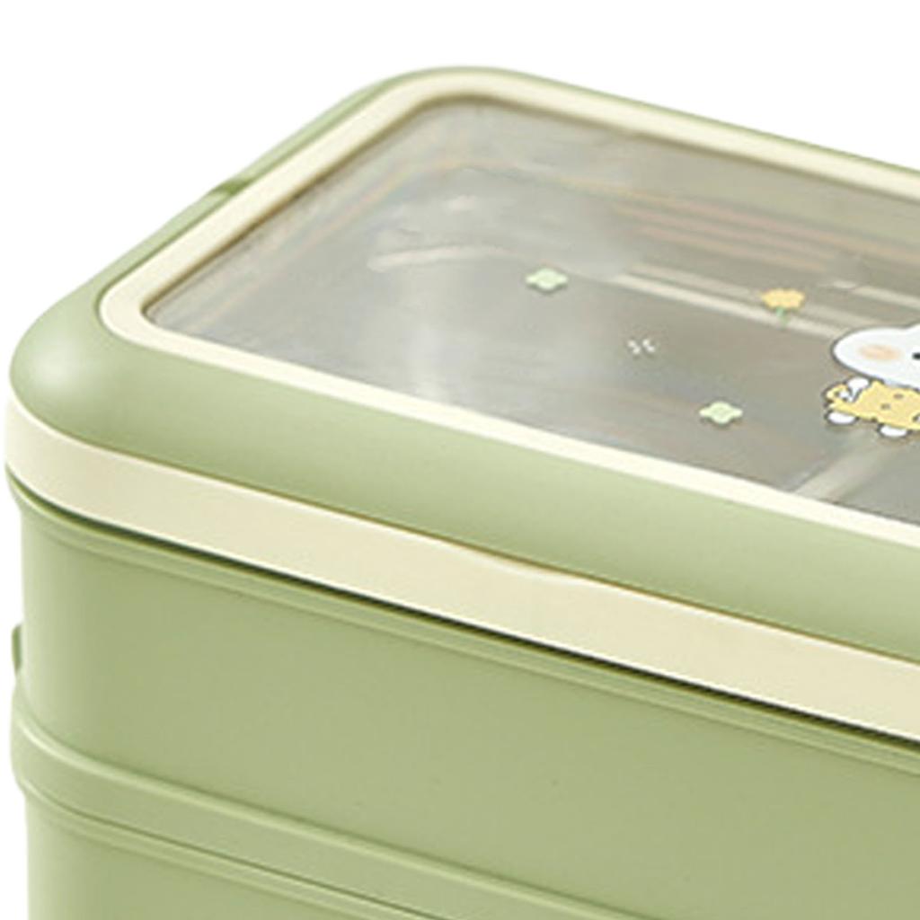 Stainless Steel Insulated Lunch Box Multiple Compartments Fashionable Safe Stainless Steel Bento Box for Students Kids