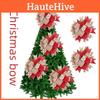 Elegant Red Bow Christmas Tree Decoration With Gift Box For Holiday Cheer