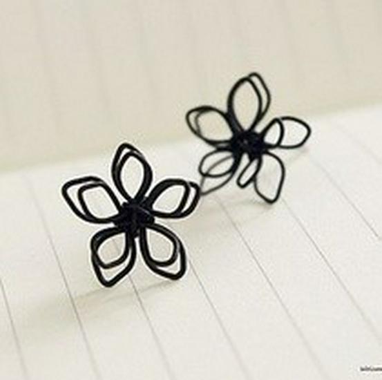 

E874 Handmade Korean Lotus Flower Earrings Gift