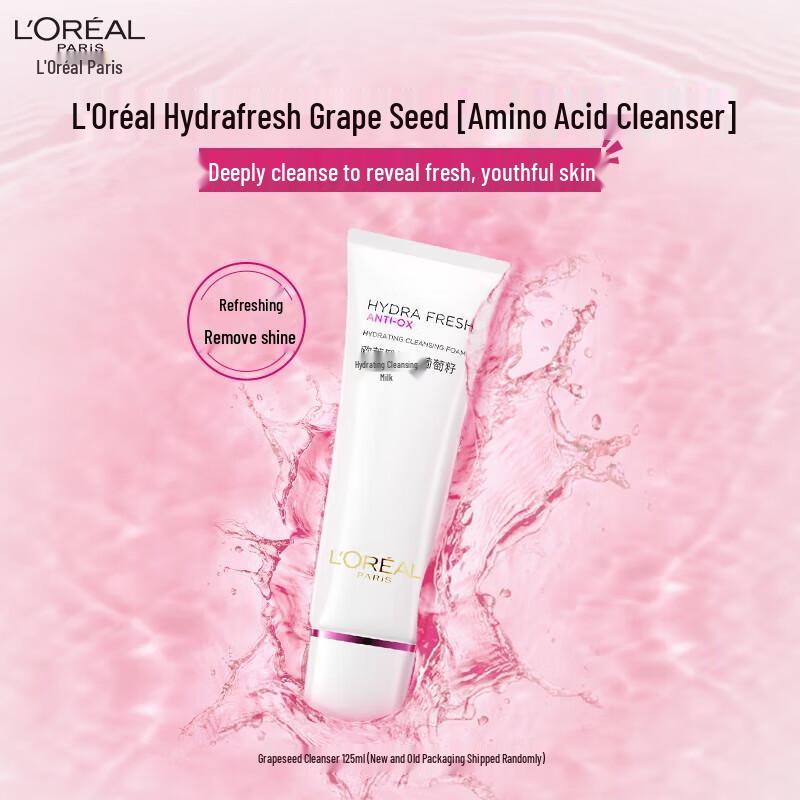 

L Oréal Paris Grape Seed Amino Acid Cleanser 125ml