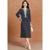 Kabei'er Elegant Commuter Faux Two-Piece Dress Suit