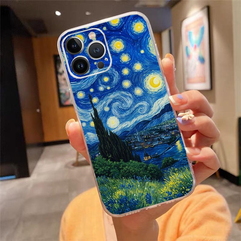 Vincent Van Gogh Art Phone Case For iPhone 17 Pro Max Air 16 15 14 13 Pro Max 15 16 Pro 15Plus