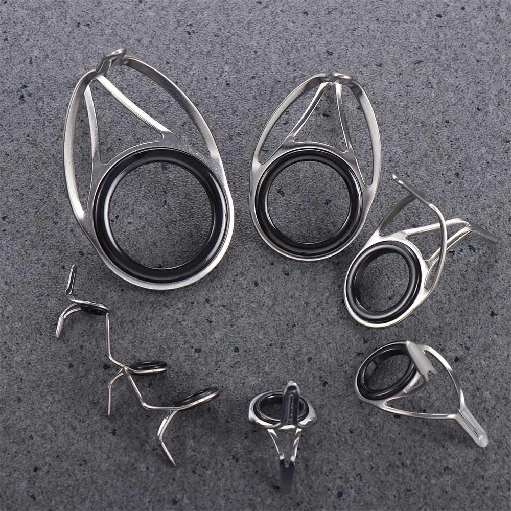Loop Fishing Accessories Eye Guides Fishing Rod Guides Tips Stainless Steel Circle Ring Eye Rings