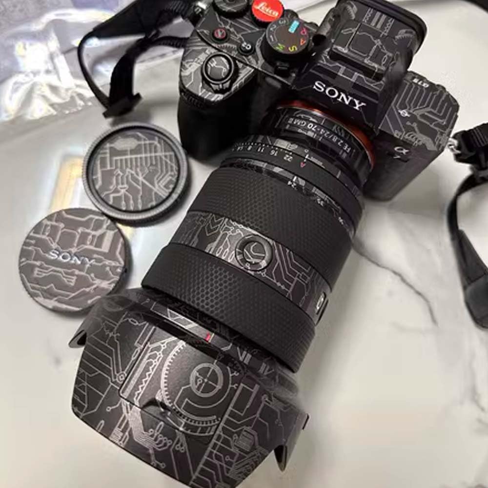 SUPBIG Mebont Camera Body Decorative Sticker for Sony FE GM II Camera & 24-70mm F/2.8 Anti-Scratch Wear-Resistant