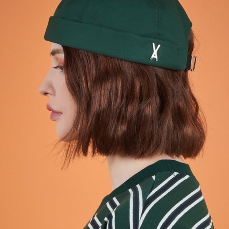 

VARZAR Твиловая шапка с металлической пряжкой Зеленая FREE