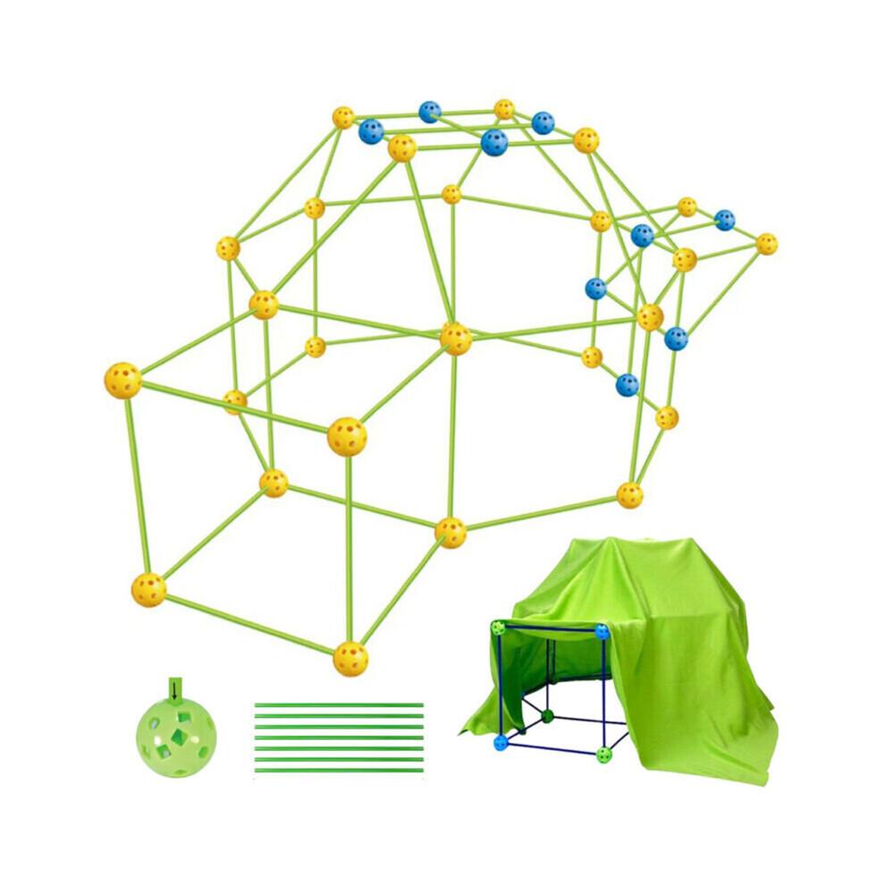 87Pcs Build Your Own Den Set Kit DIY Tent Children Developmental Toys Gifts
