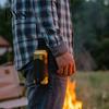 Hands Free Beer Carrier Waist Hanging Holder, Faux Leather Soda Beverage Drink Can Outdoor Holster Portable for Belt, Accessories Lovers Pouch