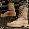Outdoor High-Top Wüstenstiefel Kampfstiefel Herren Militärstiefel Atmungsaktive Wanderschuhe Frühling und Herbst Taktische Stiefel Landkampf