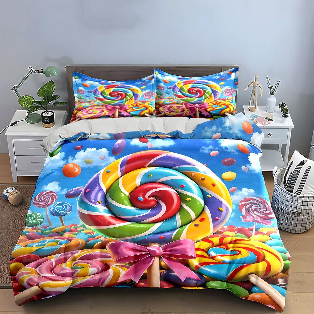 Sweet Candy Wonderland Bliss Bedding sets Duvet covers Pillowcases(1* Duvet Cover 2* Pillowcases without duvet insert)