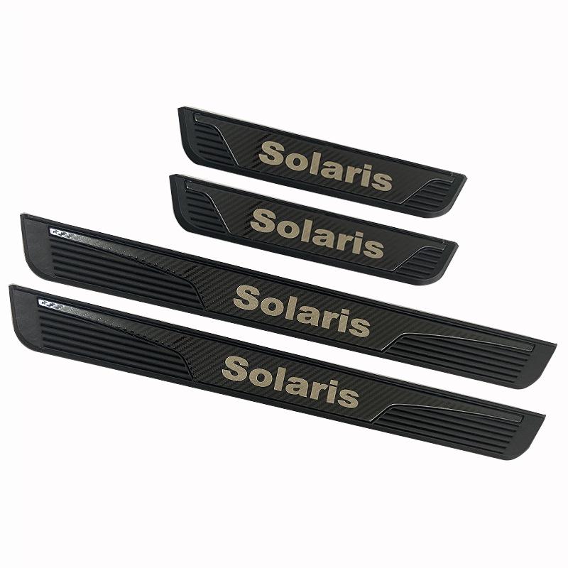 

Solaris Plastic Base Car Door Sill Protectors, Anti-Stepping Stickers & Universal Collision Strips