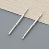 10 Pares de Agujas para Piercing de Oreja Hipoalergénicas Pendientes de Botón para Oreja Tono Plateado para Usuarios Primerizos Unisex Accesorios de Pines para Oreja