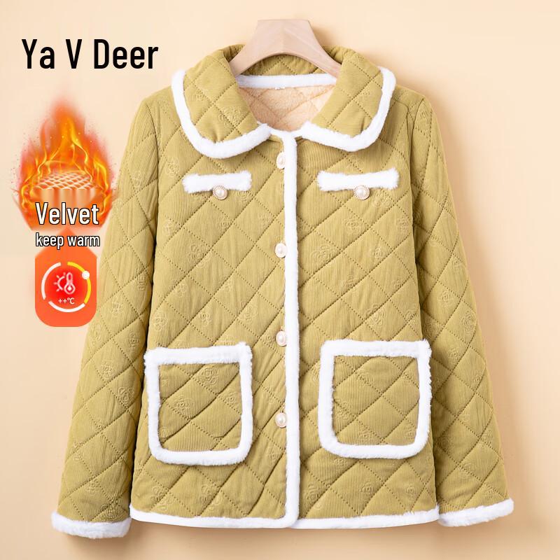 

Yalu Women s Warm Winter Plush Cotton Jacket 2XL