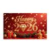 Banner 2026 Background Cloth 150x100CM New Year Wall Decor Cloth New Year Backdrop  Porch Sign