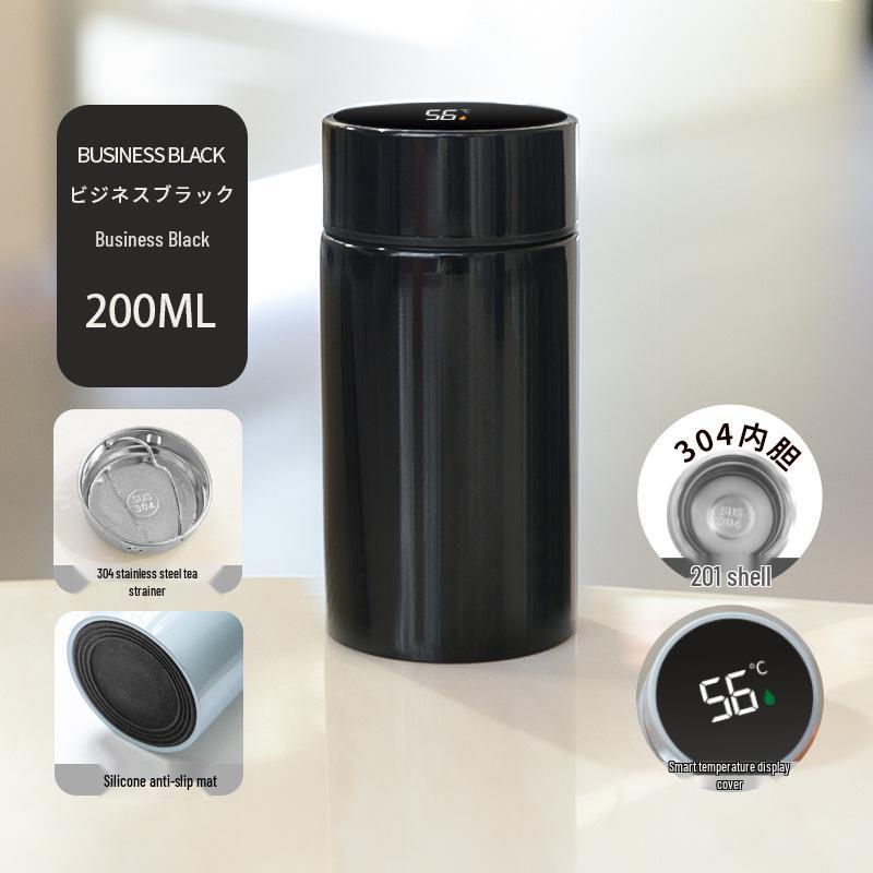 Stainless Steel Insulated Water Bottle with Smart Temperature Display for Outdoor Sports