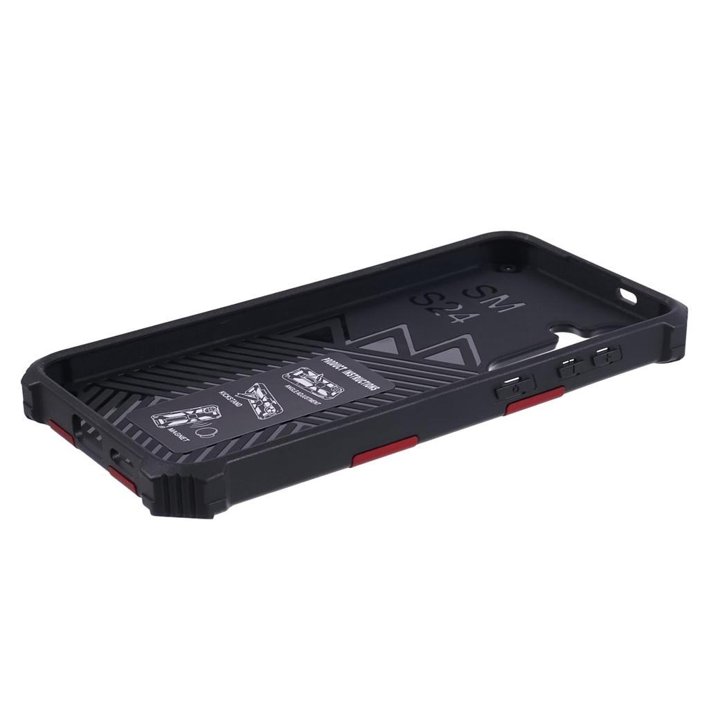 For Samsung Galaxy S24 Case Kickstand Protective Phone Cover Work with Magnetic Car Mount