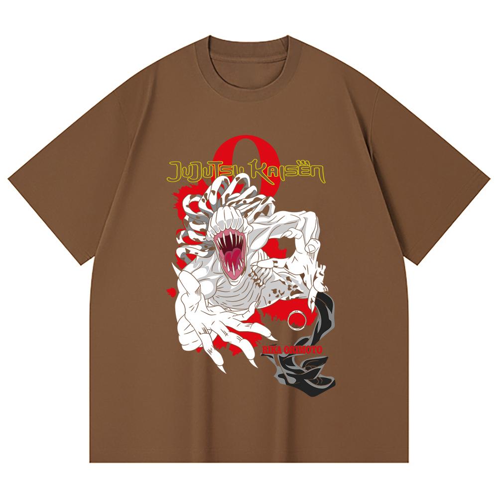 230 Gsm 100% Cotton Jujutsu Kaisen V64 Rika Print Unisex Heavy Cotton T Shirt